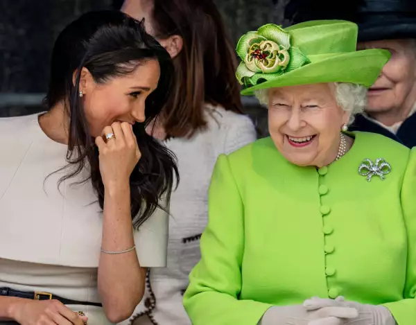 The Duchess Of Sussex Undertakes Her First Official Engagement With  Queen Elizabeth II