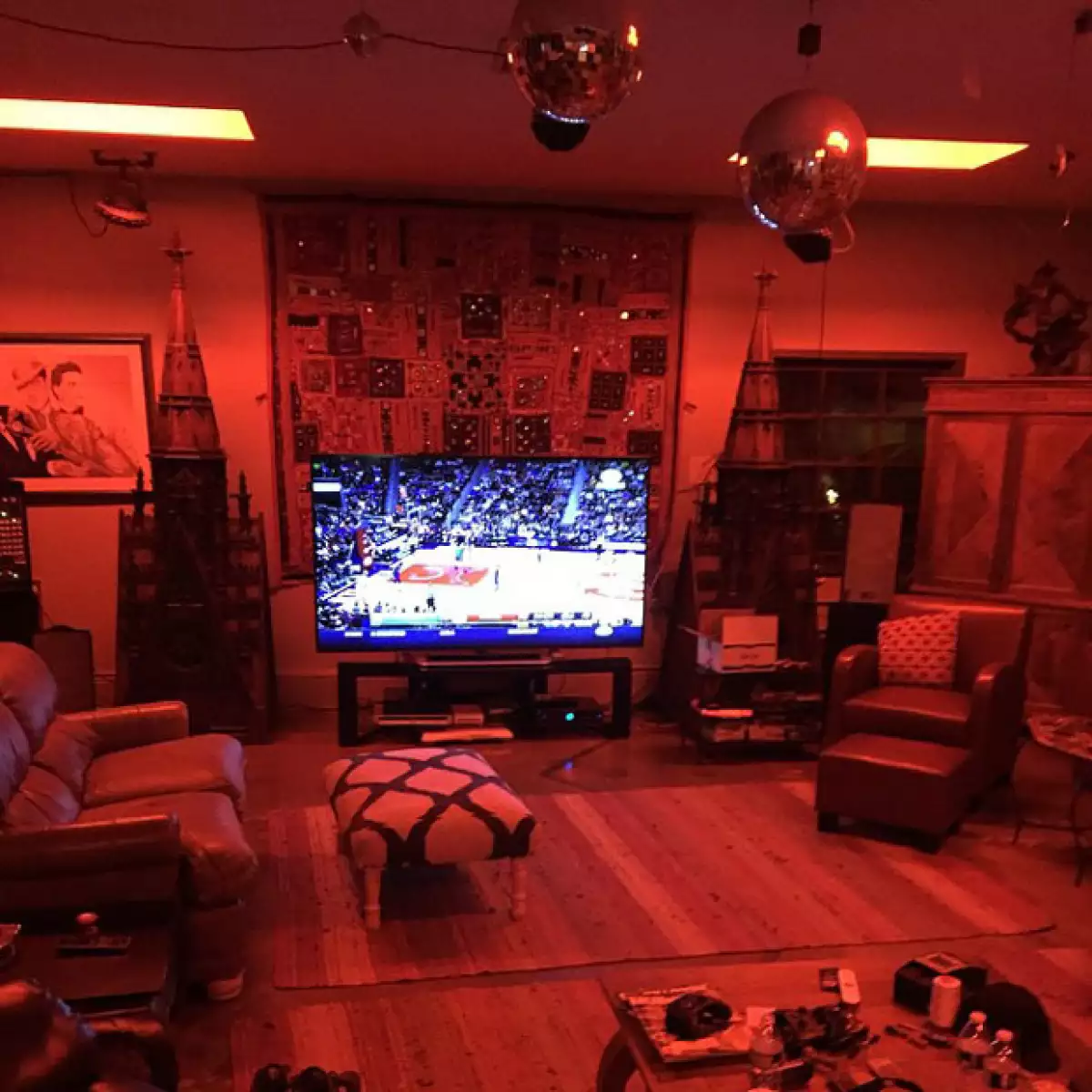 Al parecer es su cuarto recreativo en donde por muchos meses se mantuvo aislado.