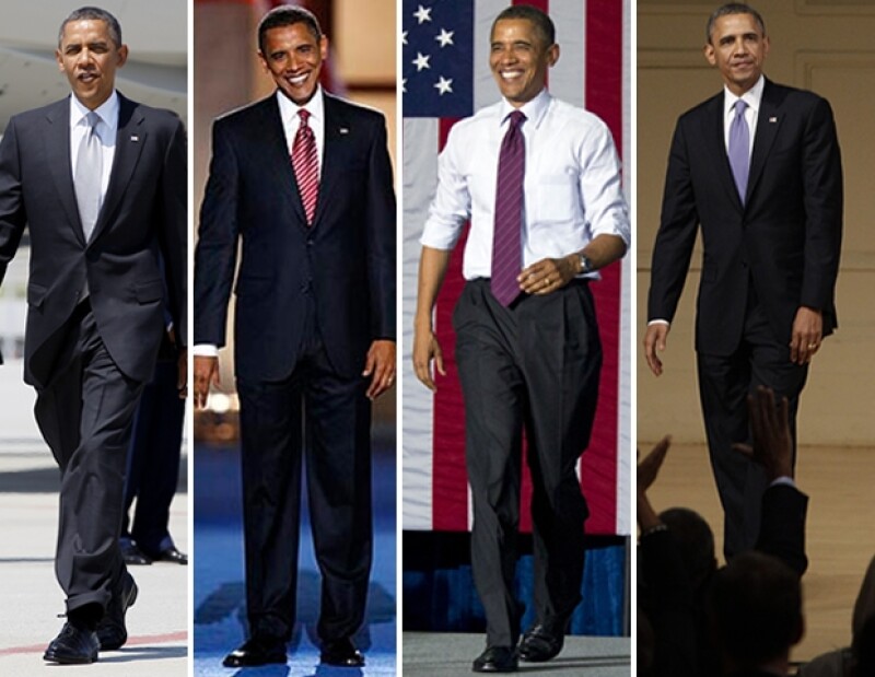 En una constante Obama utiliza prendas de precios asequibles.