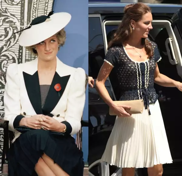 La falda plisada era una de las favoritas de Diana.