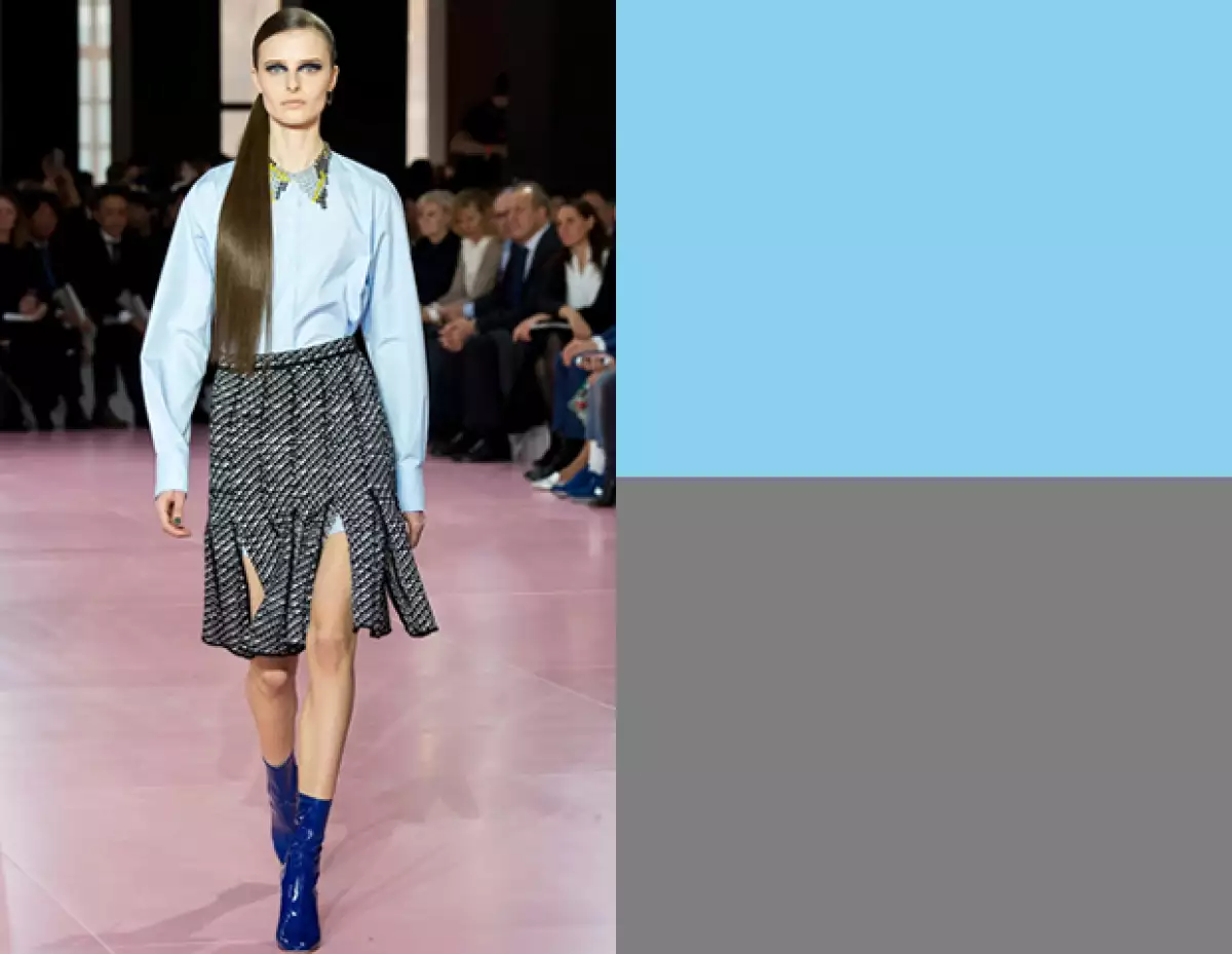 Otra combinación ideal para el azul cielo.