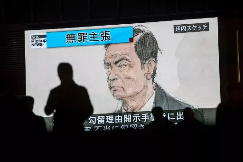 Esquema de la comparecencia de Carlos Ghosn ante la justicia de Japón