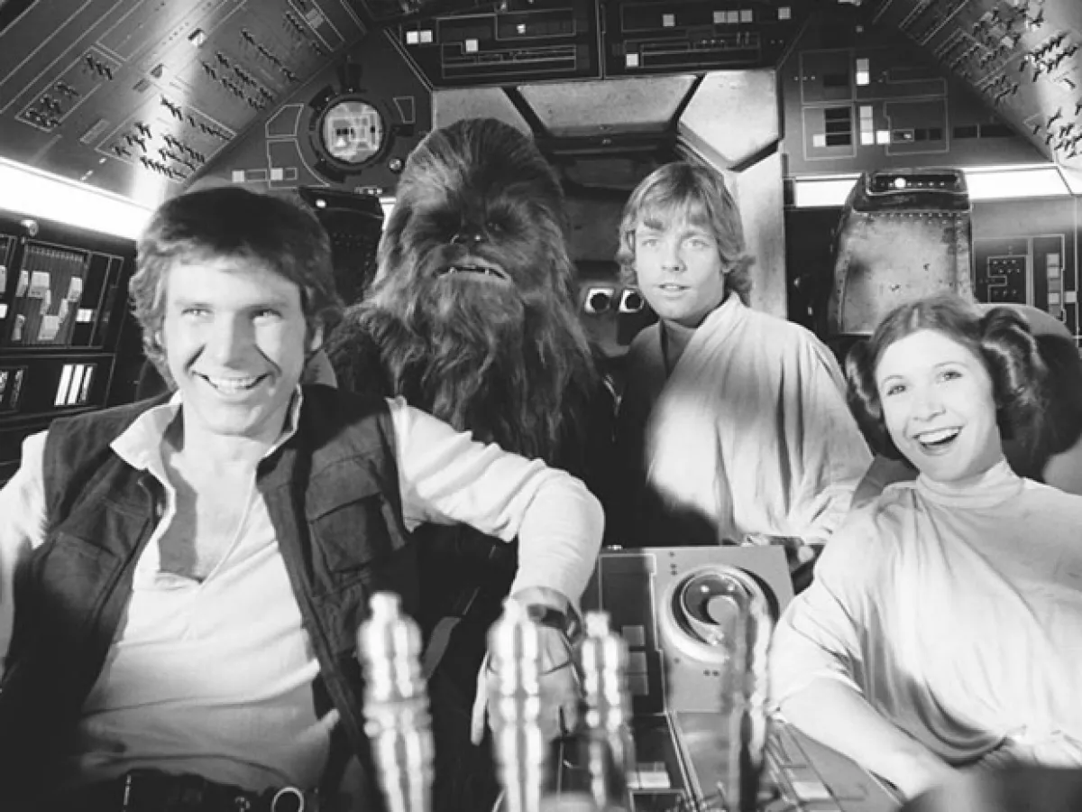 Harrison Ford en 1977.