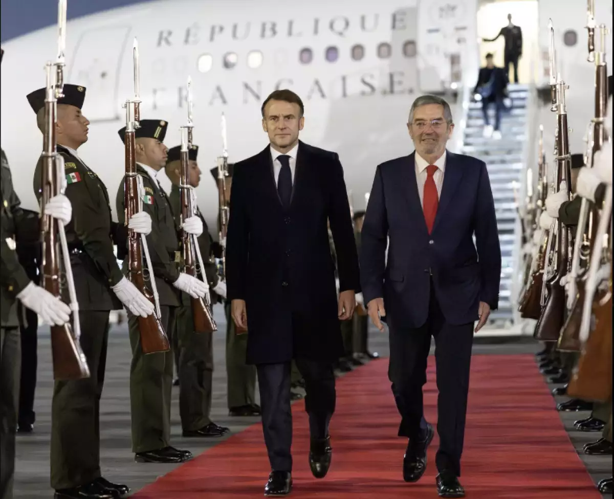 Emmanuel Macron llega a México