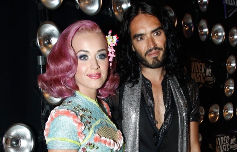 Katy Perry y Russell Brand.