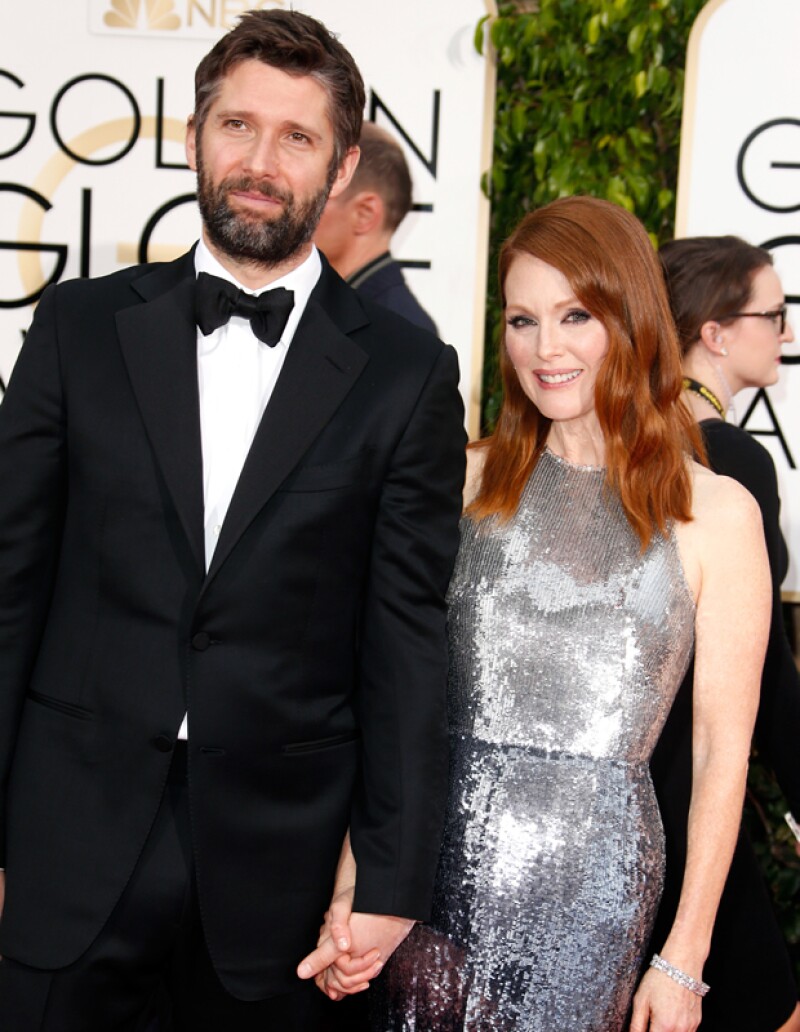 La actriz llegó acompañada de su esposo Bart Frundlich