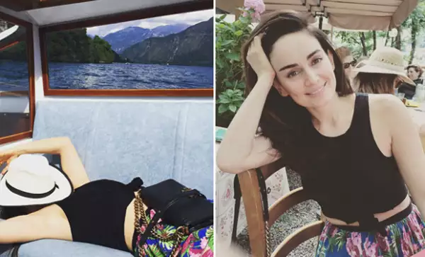 Durante su viaje, dejó ver lo enamorada que está de su novio, el chef Mario Carbone.