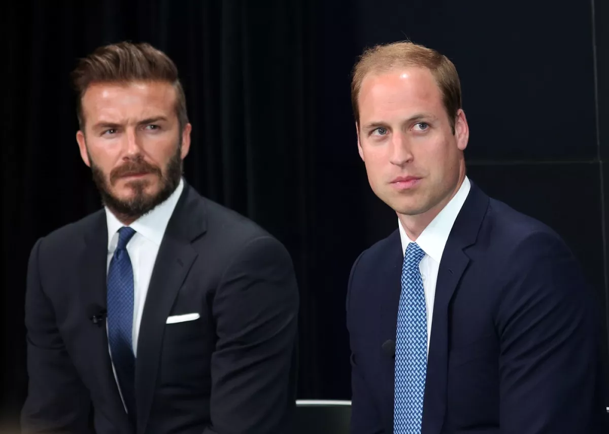 David Beckham y el príncipe William