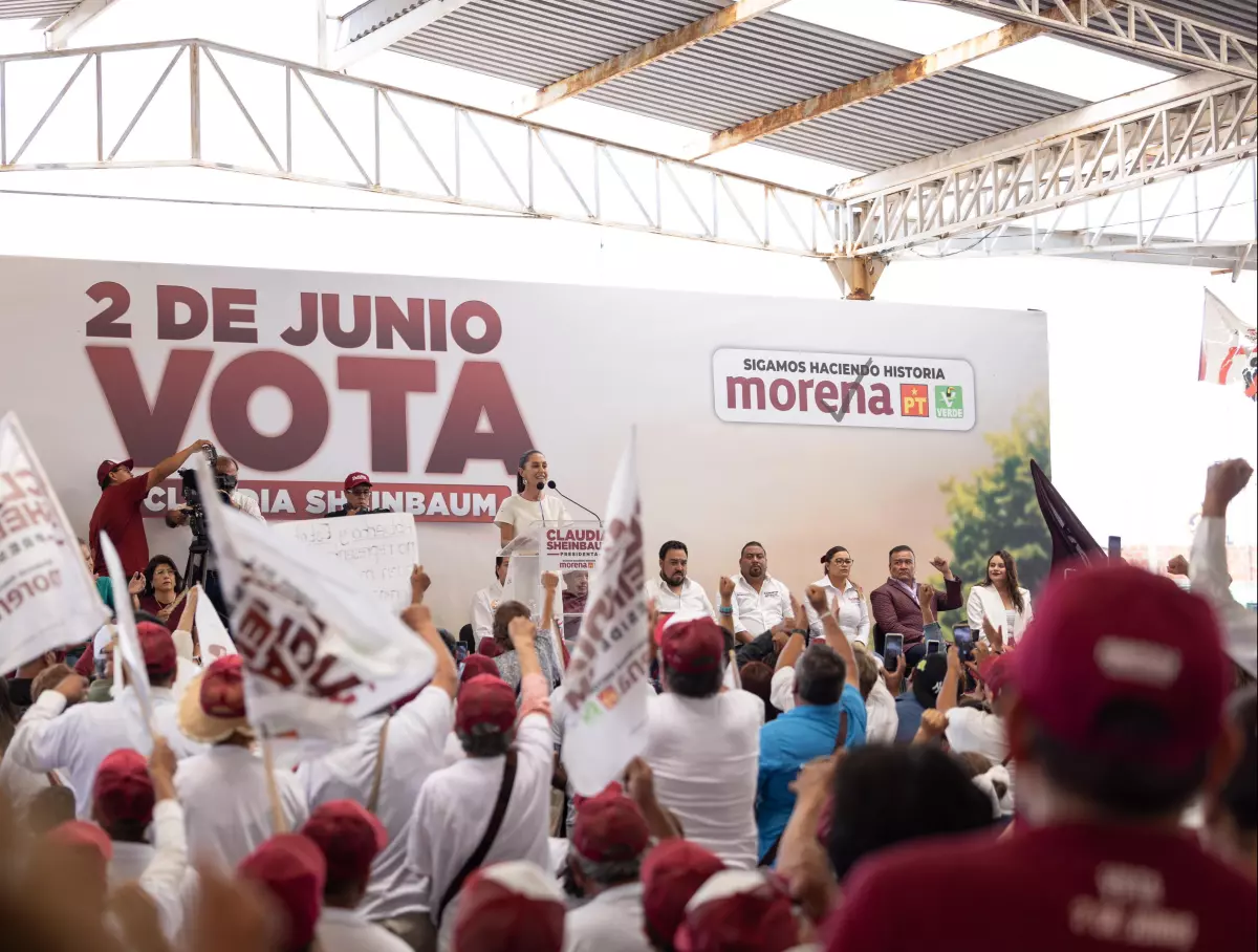 Sheinbaum en mitin en Tecámac, Estado de México