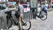 Estación de Ecobici en la CDMX.