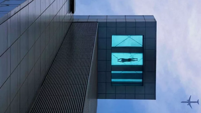 piscina, china, hotel