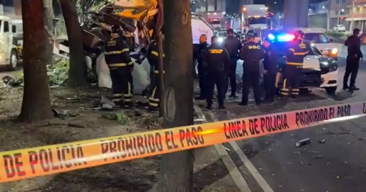CDMX: accidente en Viaducto Tlalpan deja dos muertos