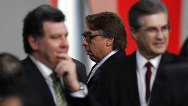 El presidente de Grupo Televisa, Emilio Azcárraga Jean, también estuvo en la ceremonia realizada en Palacio Nacional.