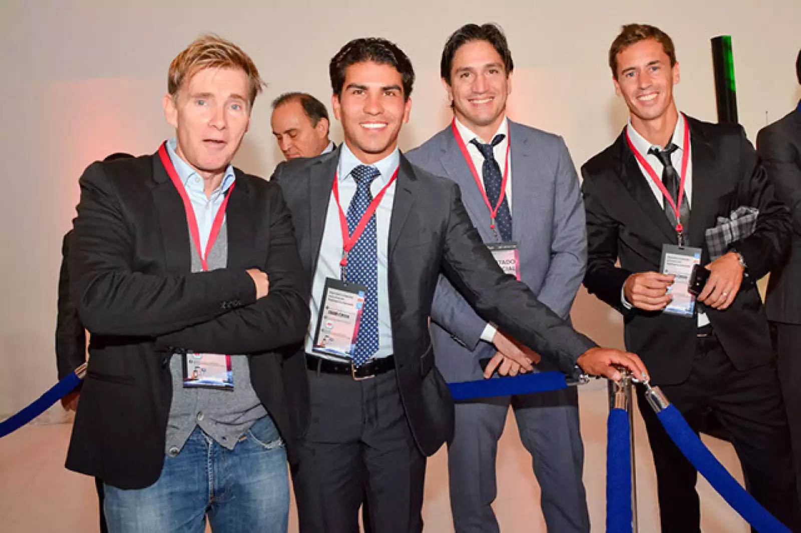 Javier Martos (entrenador de Checo Pérez),Toño Pérez (Hermano de Checo),Bruno Marioni y Leonel Bernier.