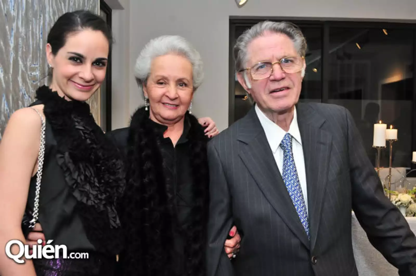 Paulina y Gaby y Federico Madrazo