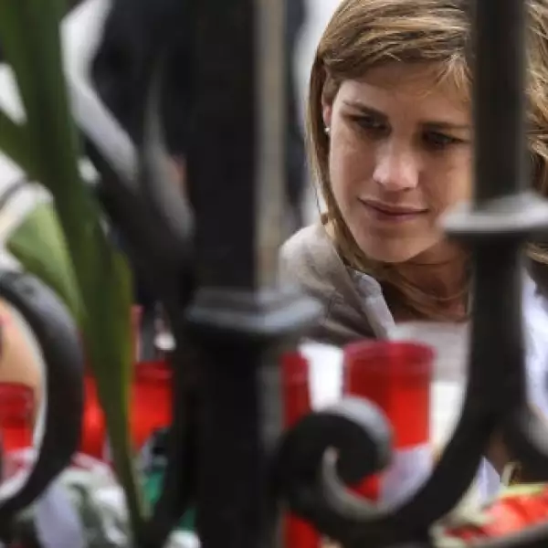 Ofrendas por el accidente de tren en Galicia