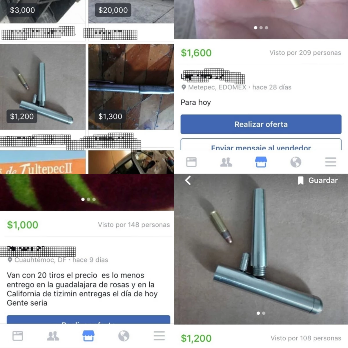 Armas de fuego en Facebook