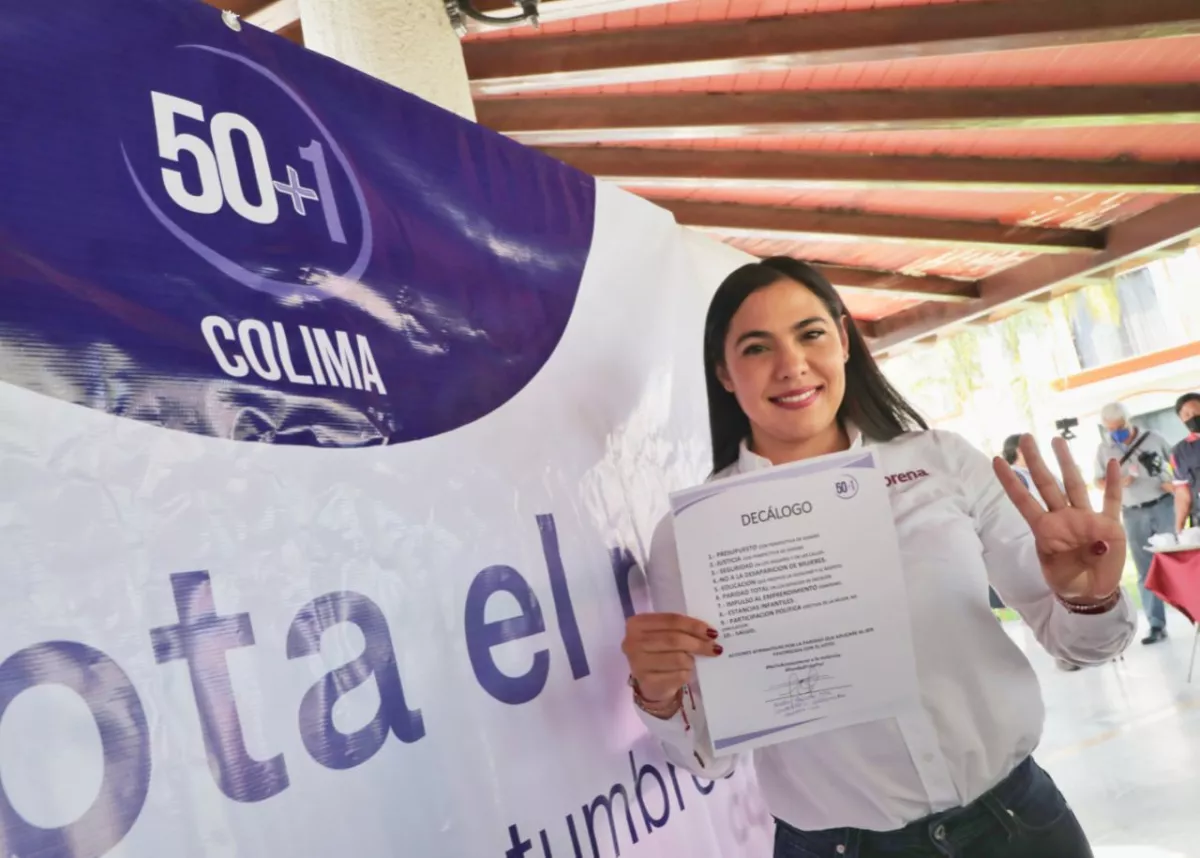 La ventaja de la candidata de Morena a la gubernatura de Colima, Indira Vizcaíno, lleva una ventaja del 40%  