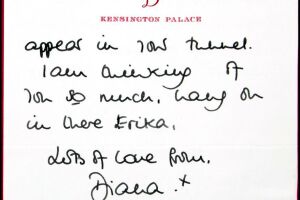 Revelan carta de Lady Di