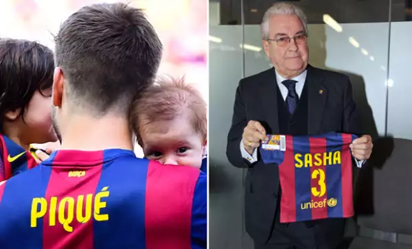 Incluso a su nacimiento su propio abuelo lo hizo miembro del equipo del Barcelona.