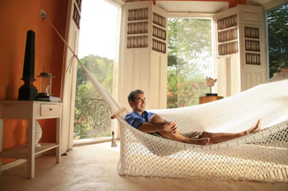 Marín pasa casi la mitad del tiempo en esta residencia. Ya se le hace necesario venir aquí para reponerse del ajetreo citadino.