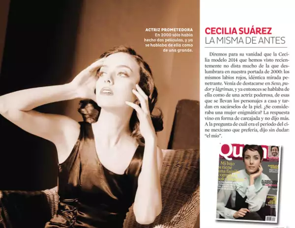 Ceci Suráres sigue manteniendo su misma esencia.