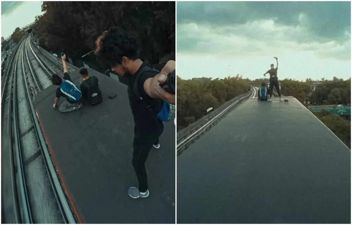 surfeando en el metro