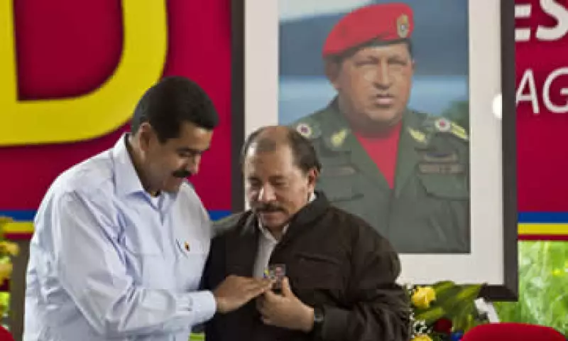 Los presidentes de Venezuela, Nicolás Maduro (i), y el de Nicaragua, Daniel Ortega (d), en la cumbre. (Foto: AP)