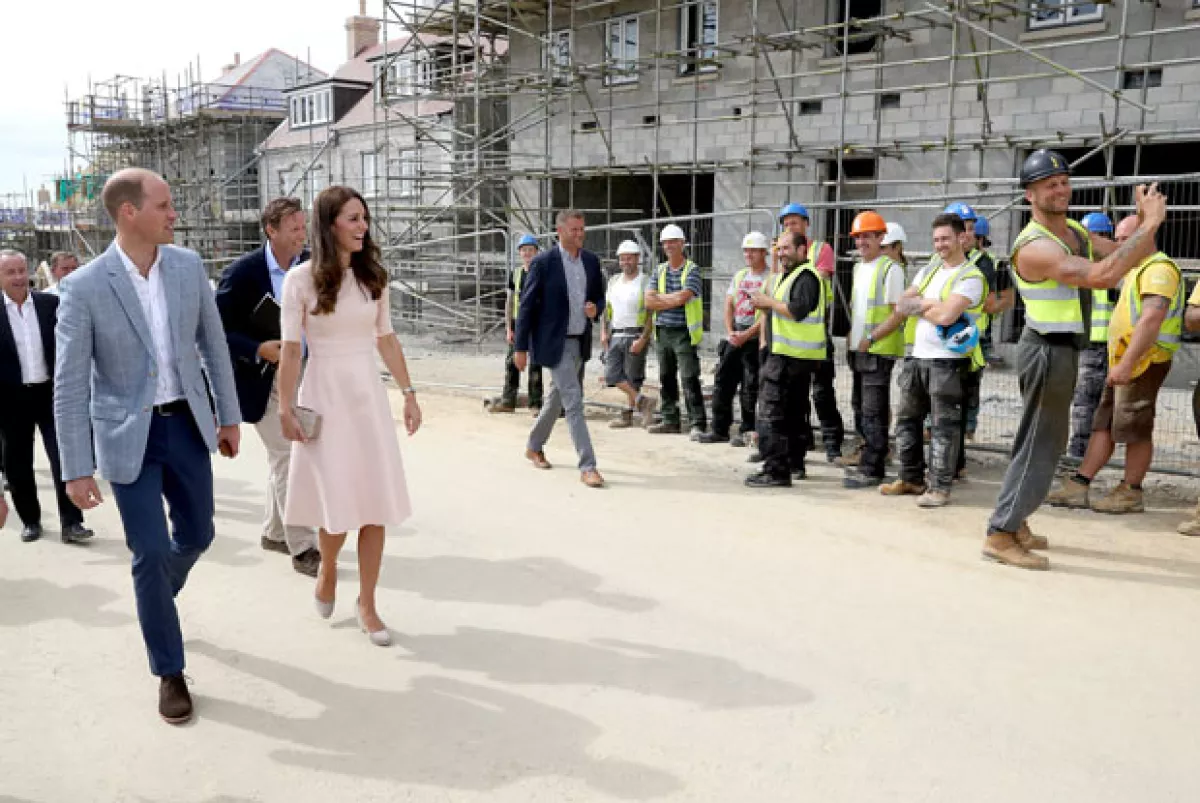Kate y Will visitaron algunas construcciones de la ciudad de Truro en Cornwall.