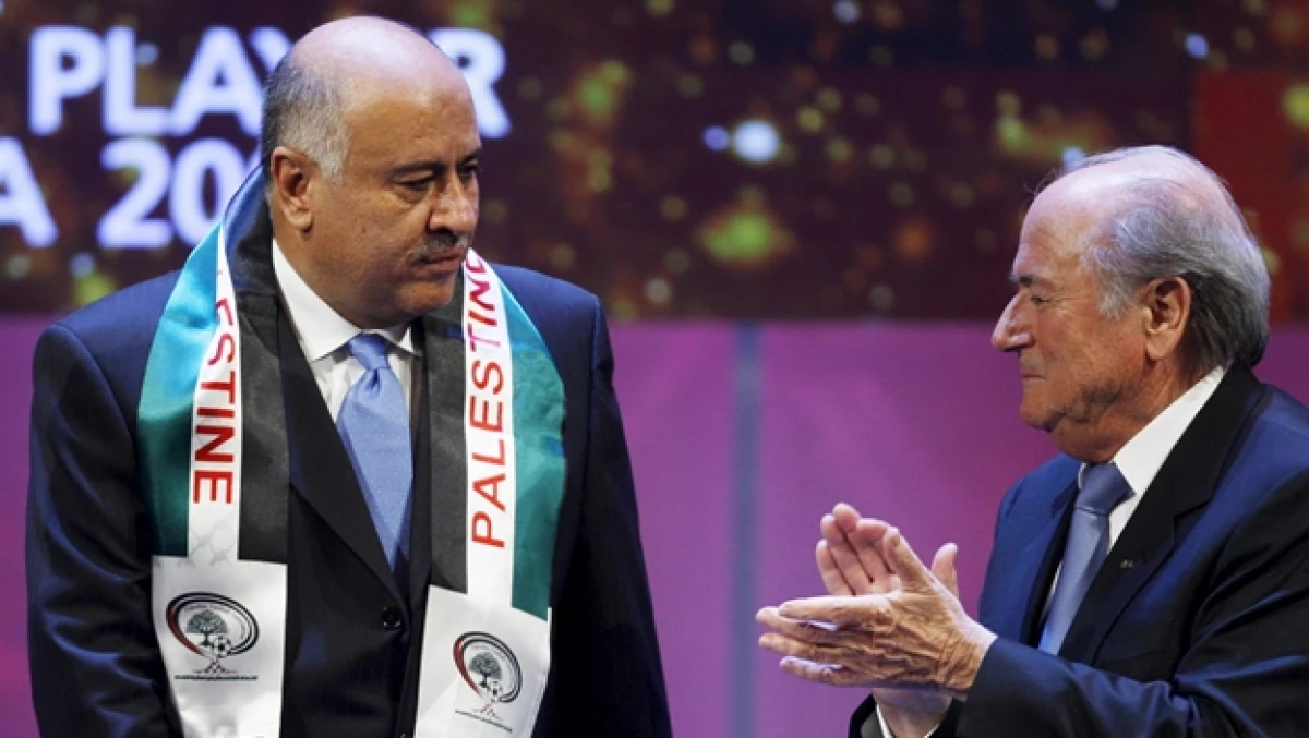 jibril rajoub joseph blatter fifa