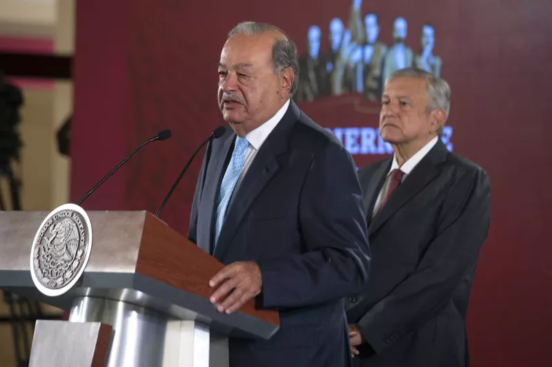 Carlos Slim y AMLO