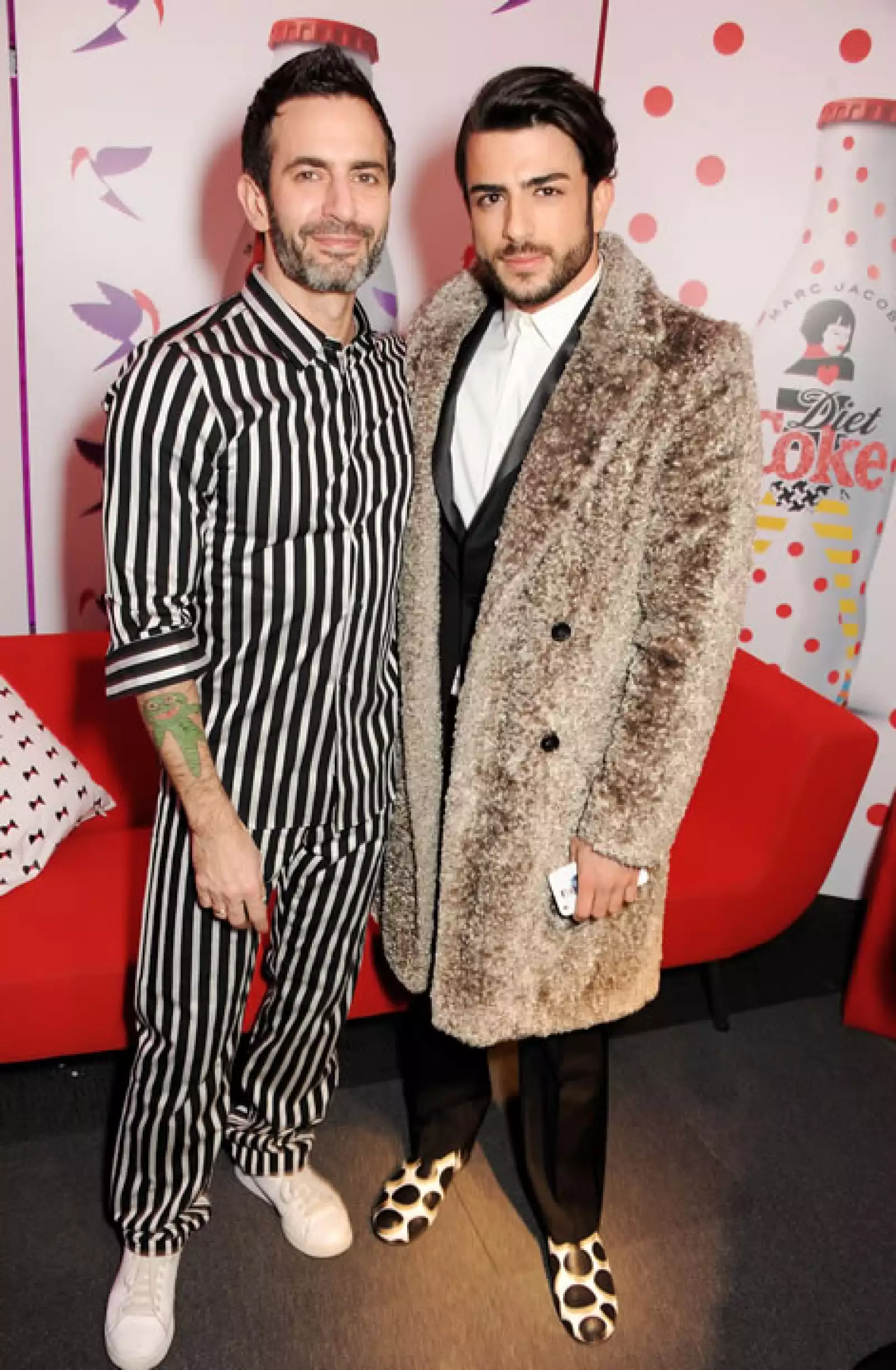 Durante la campaña de `Diet Coke´ en donde se anunció que Jacobs sería el director creativo de la marca en marzo de este año.