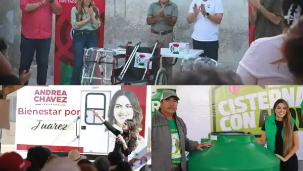 Andrea Chávez y otros políticos que ya hacen campaña para las elecciones de 2027