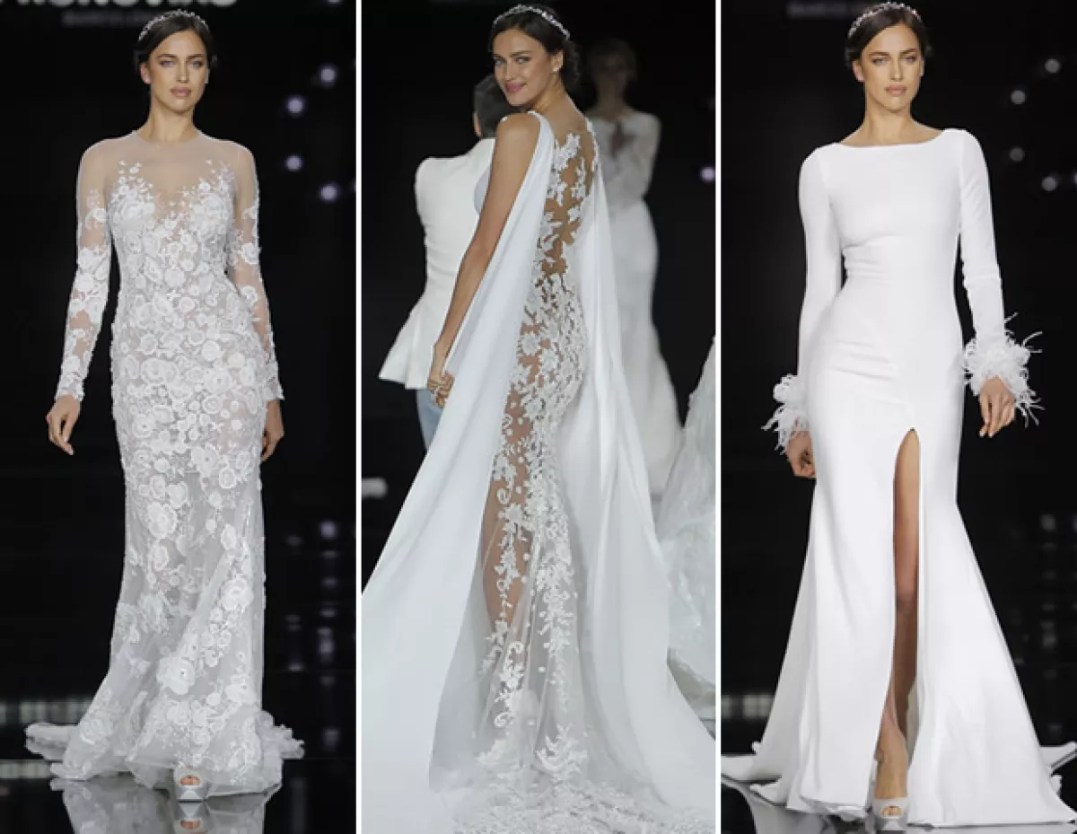 Irina Shayk, la modelo fue protagonista de la pasarela de Pronovias Atelier 2017.