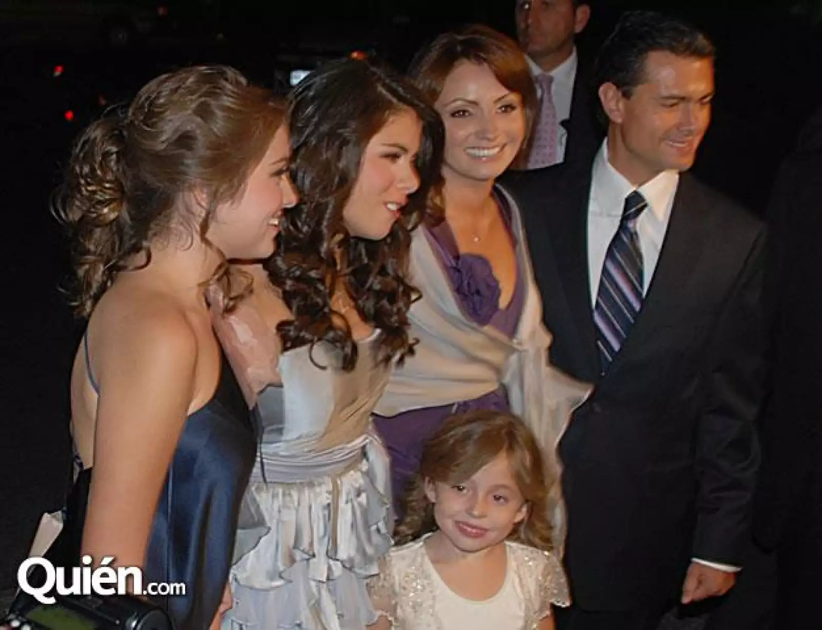 Sofía Castro,Paulina Peña,Regina Castro,Angélica Rivera y Enrique Peña Nieto