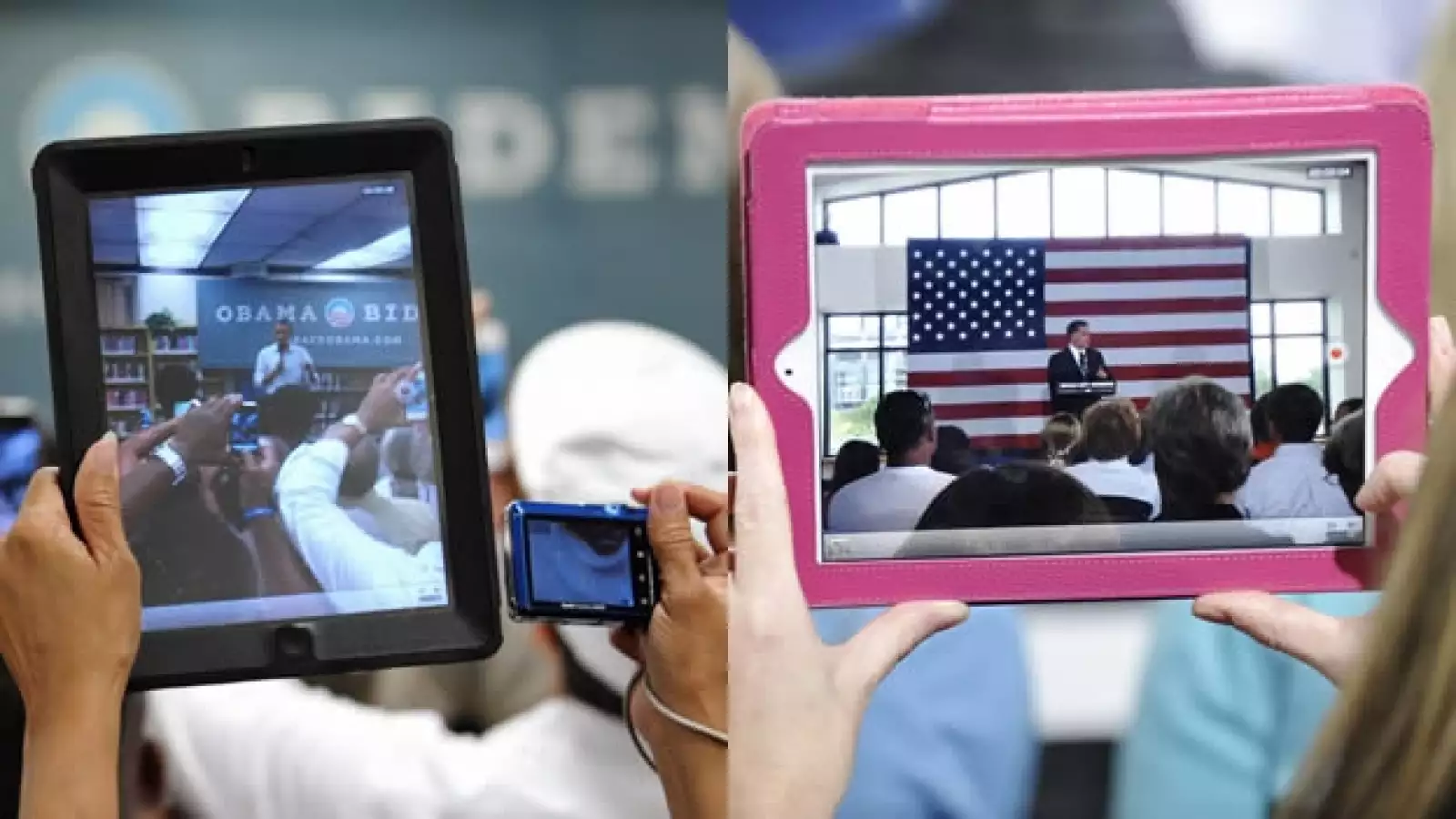 Obama Romney iPad
