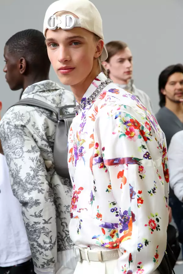 Dior Homme show, Backstage, Spring Summer 2019, Paris Fashion Week Men's, France - 23 Jun 2018