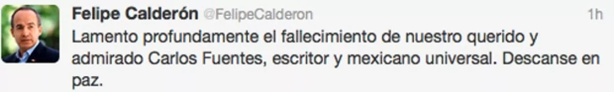 El presidente expresó su respeto y admiración.