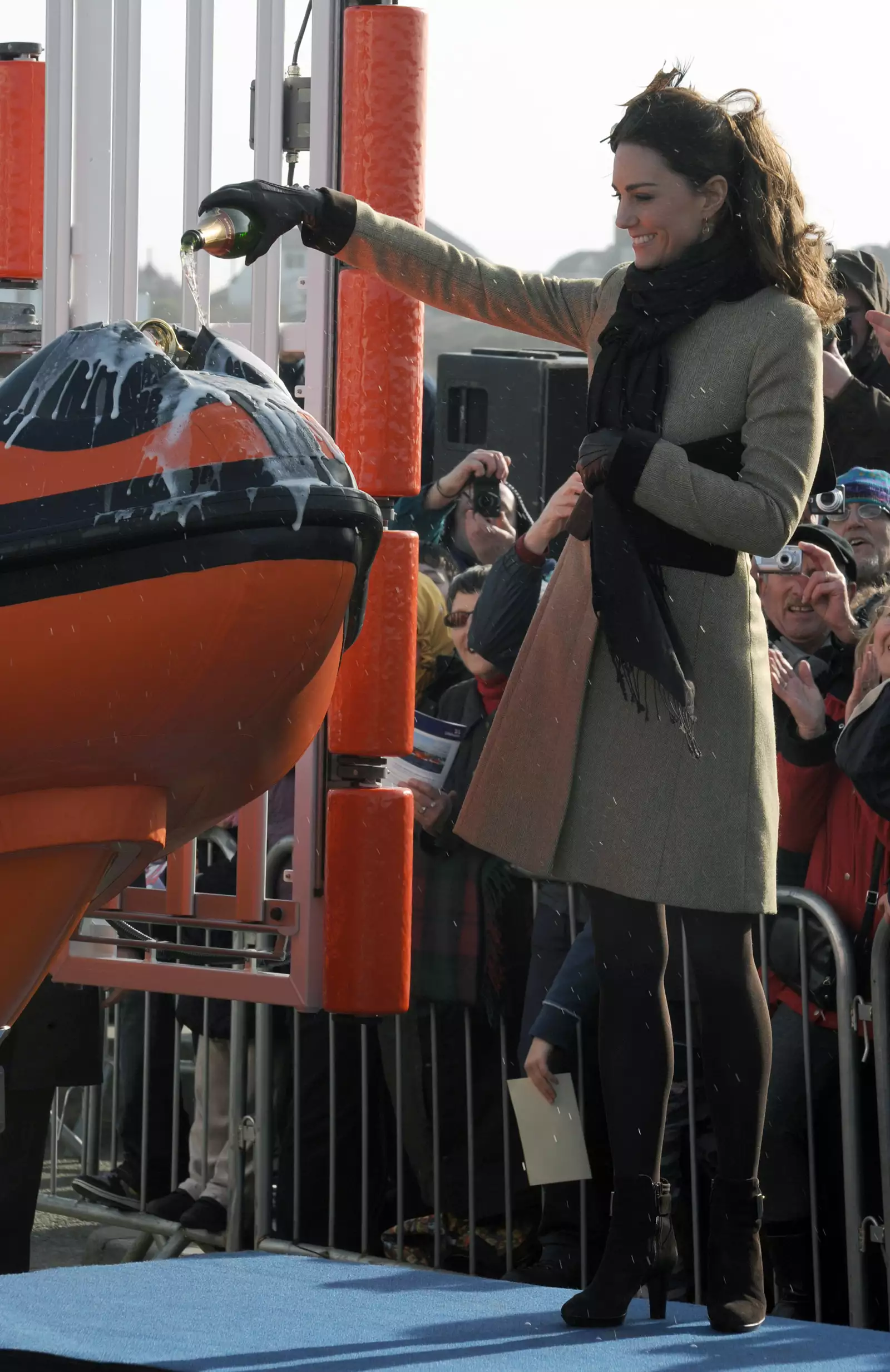 Prince William and Miss Catherine Middleton visit Trearddur Bay RNLI Lifeboat Station