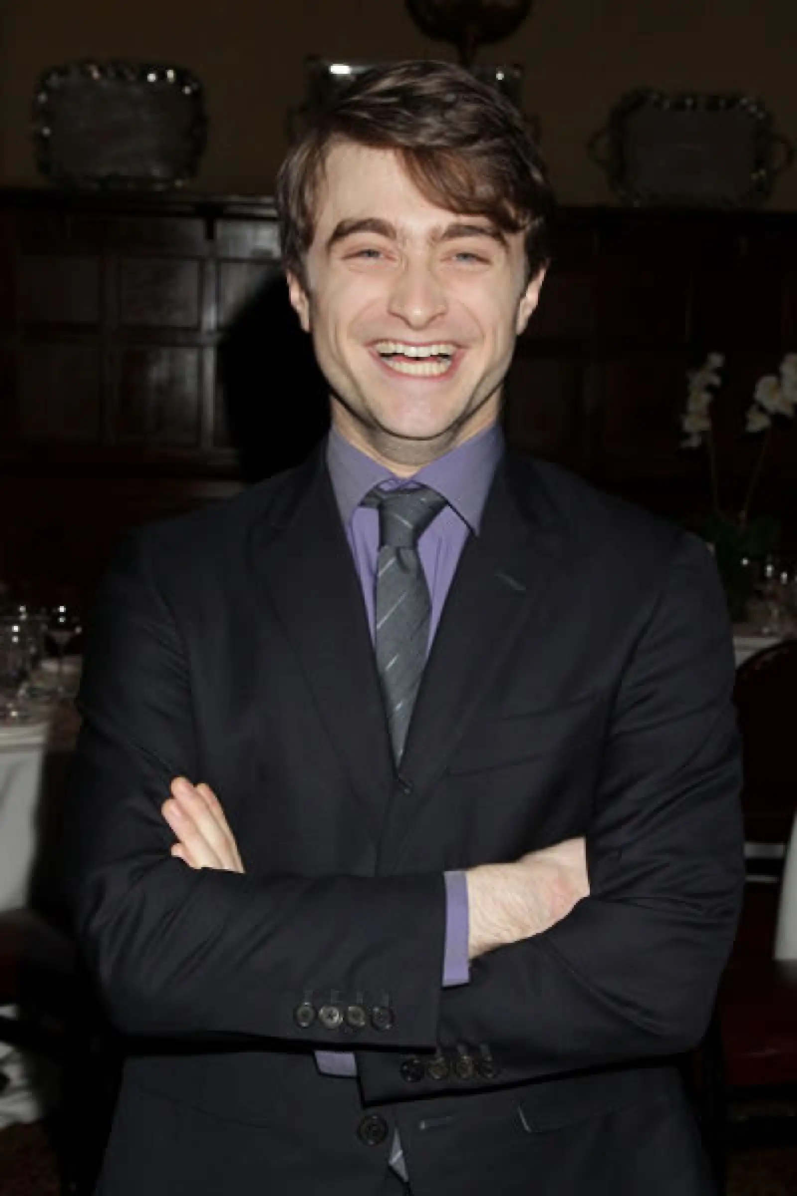 El actor de `Harry Potter´, Daniel Radcliffe, tiene un aspecto tímido y divertido.