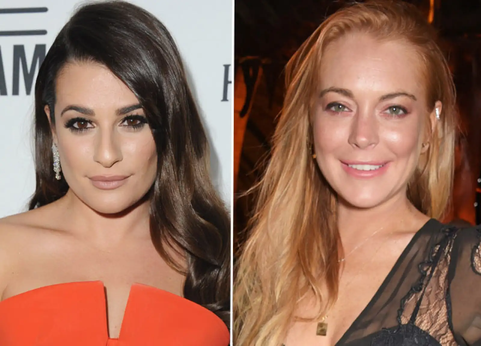 Lea Michele y Lindsay Lohan tienen 29 años, sin duda, la polémica vida de la pelirroja ha afectado su imagen.