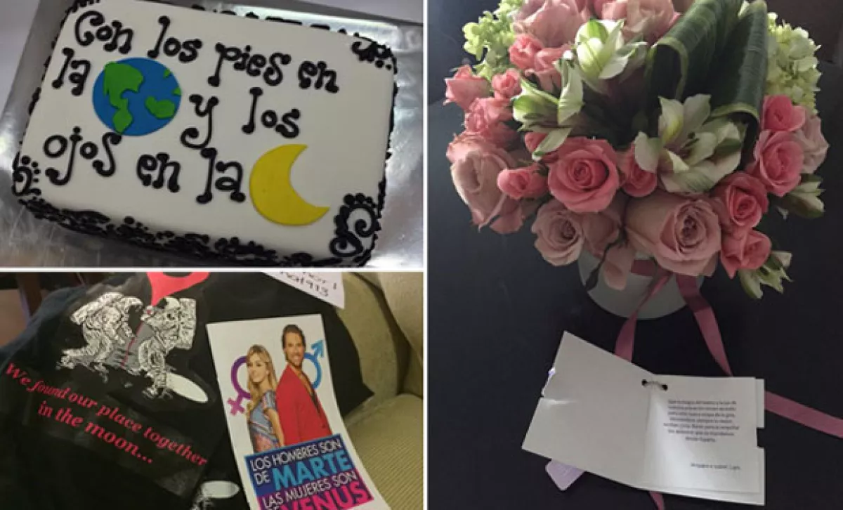 Estos fueron algunos de los regalos que recibieron los artistas con la frase que los caracteriza.