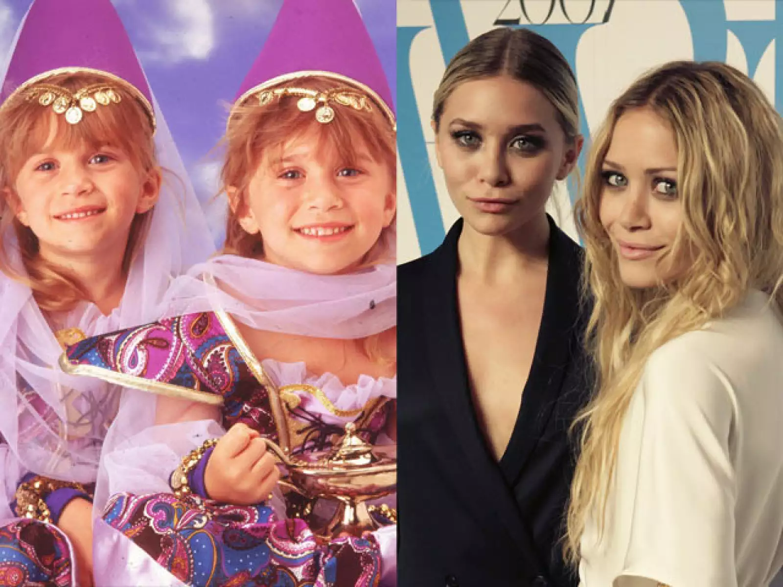 El claro ejemplo de cambios radicales es para las hermanas Olsen, pero poco les importa ya que Mary-Kate y Ashley ha hecho una gran fortuna con su propia marca como lentes, perfumes y cosméticos.