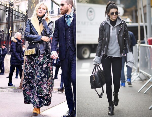Kendall y Laura Brown de Harpers Bazaar coinciden en que una chamarra de piel es una prenda obligada en todo closet.