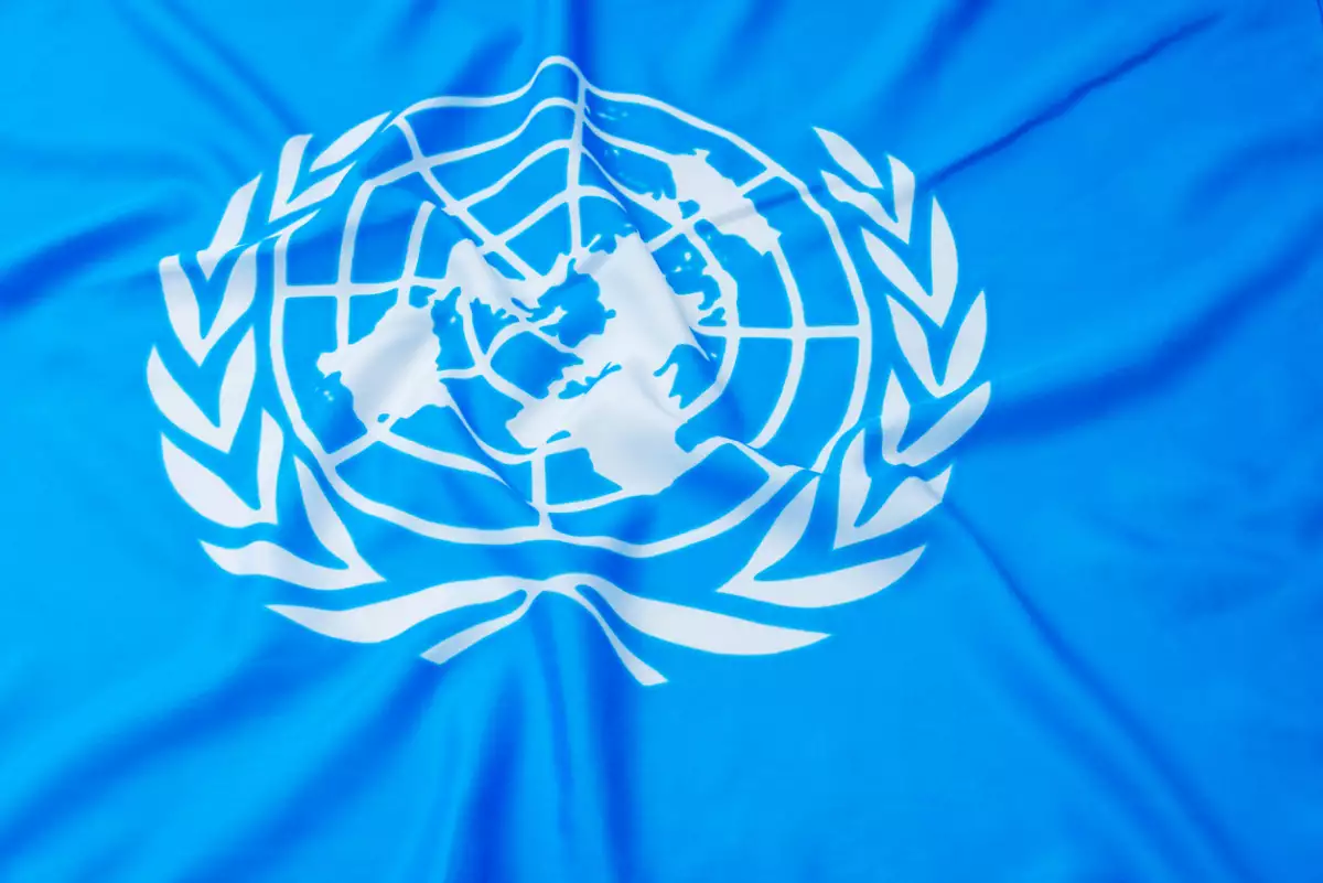 Close up of United flags