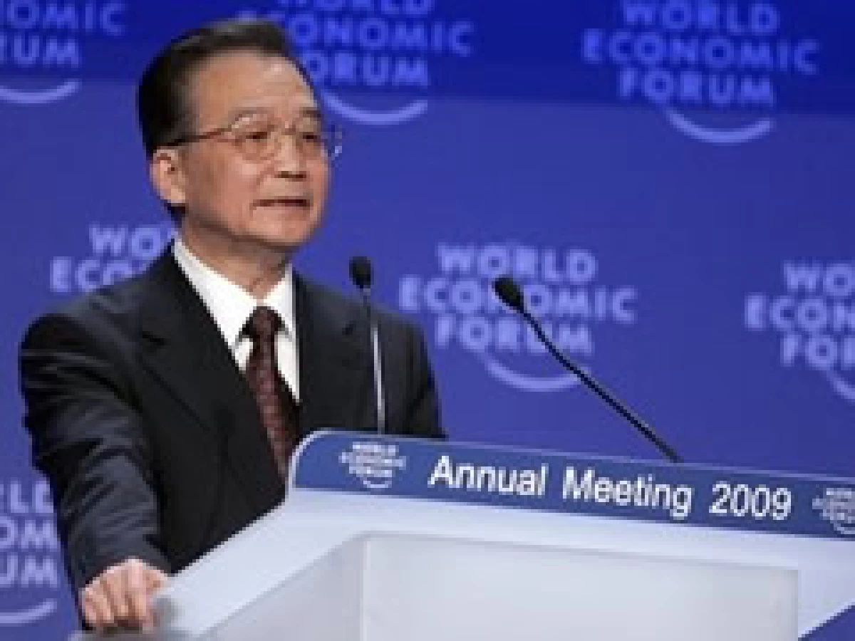 El premier chino, Wen Jiabao, fue el encargado de abrir los foros de debate en Davos. (Foto: AP)