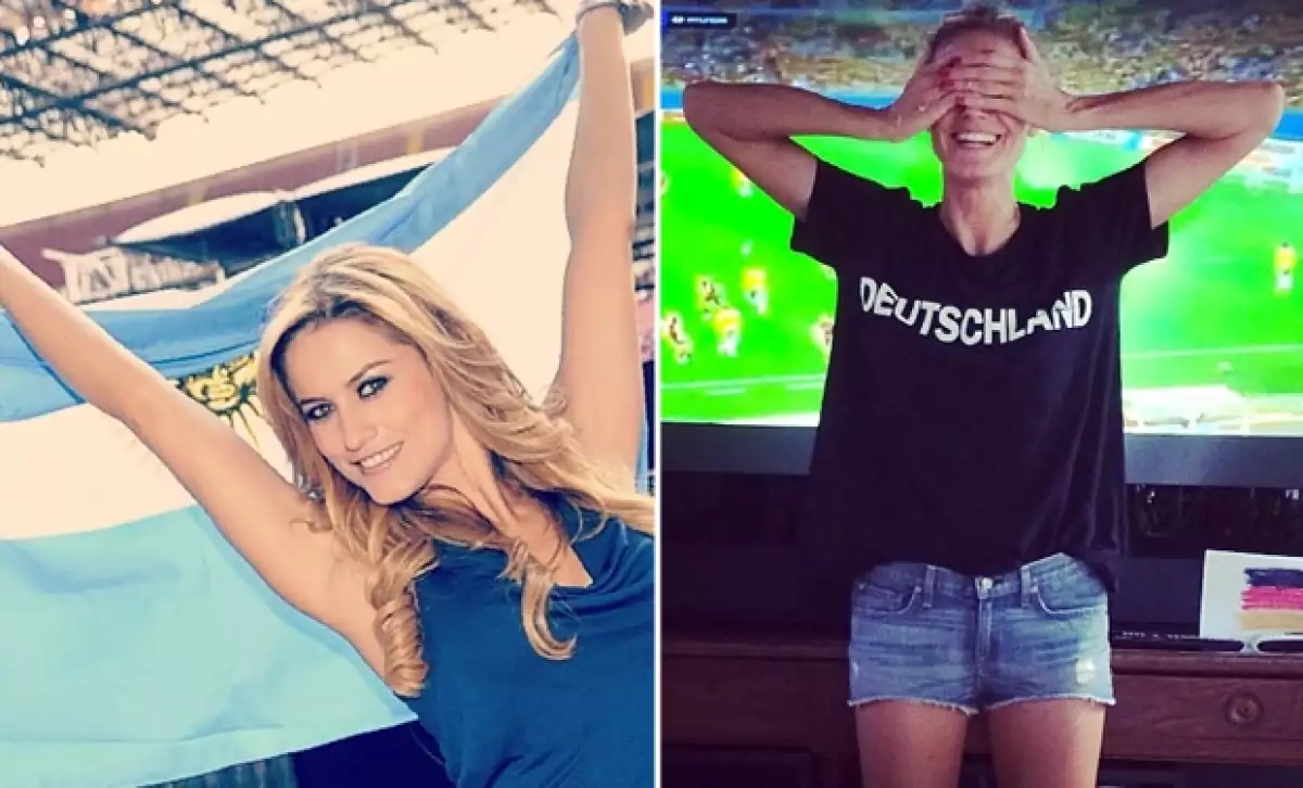 Lola Ponce y Heidi Klum fueron guapas rivales esta final mundialista.