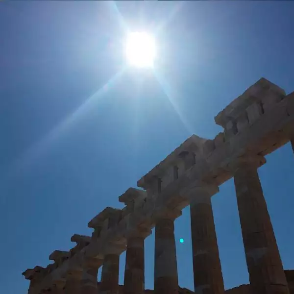 Postal de Grecia compartida por el músico.