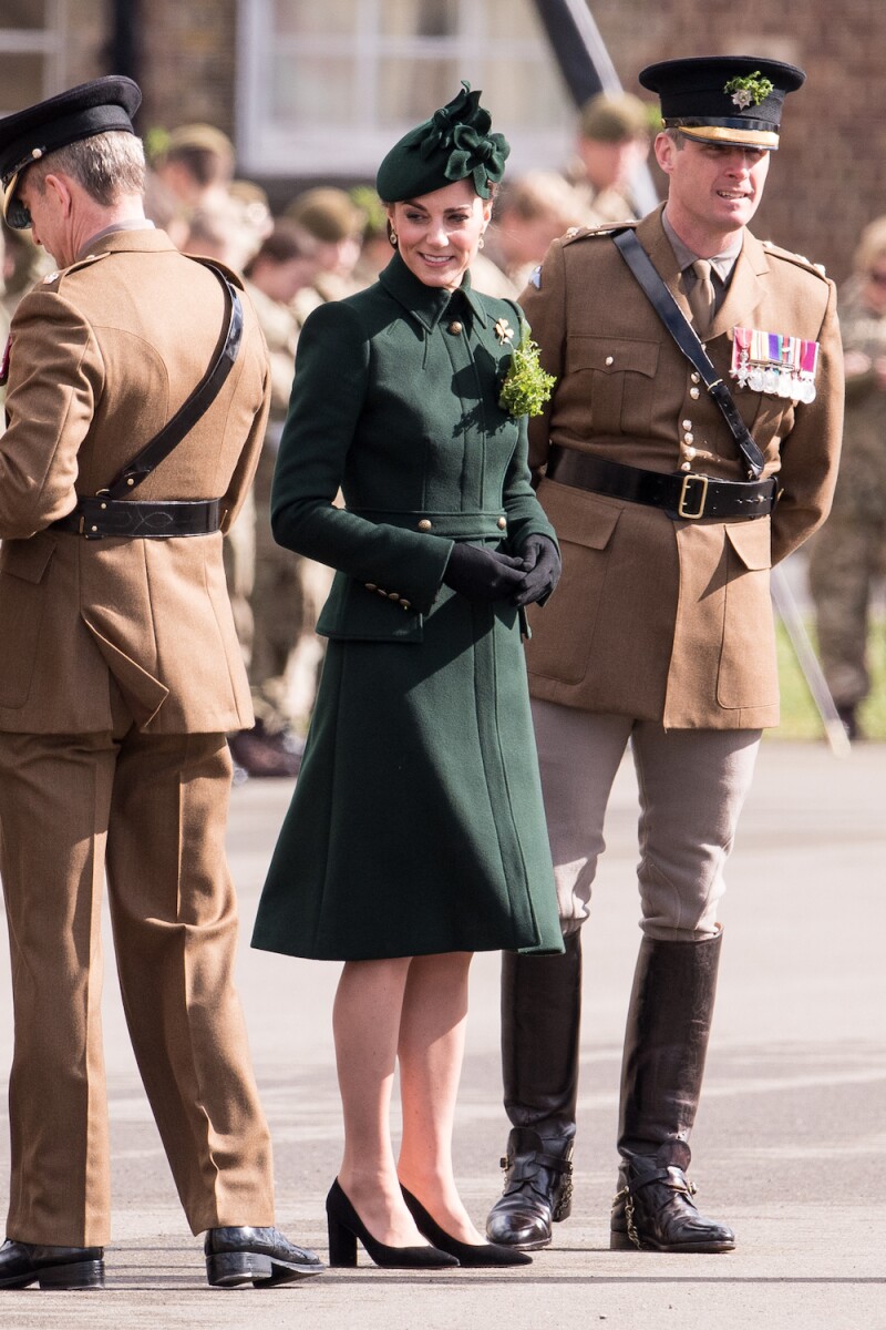 The Duke And Duchess Of Cambridge Attend The Irish Guards St Patrick's Day Parade