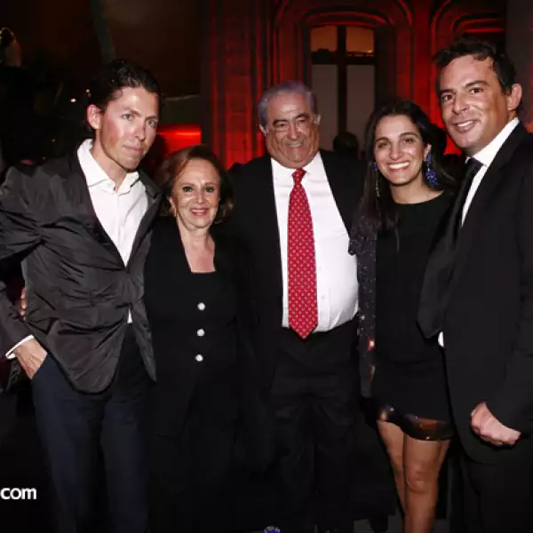 Fernando Romero, Isabel de López, Eugenio López, Soumaya Slim y Eugenio López